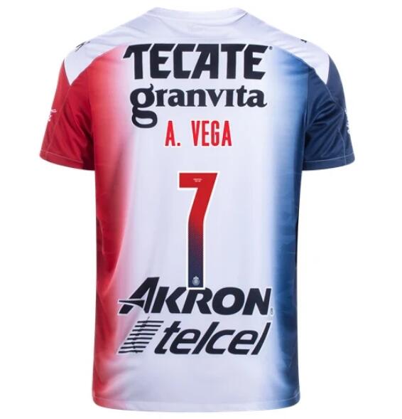 Chivas Guadalajara Away Kit Soccer Jersey ALEXIS VEGA #7 2020/21